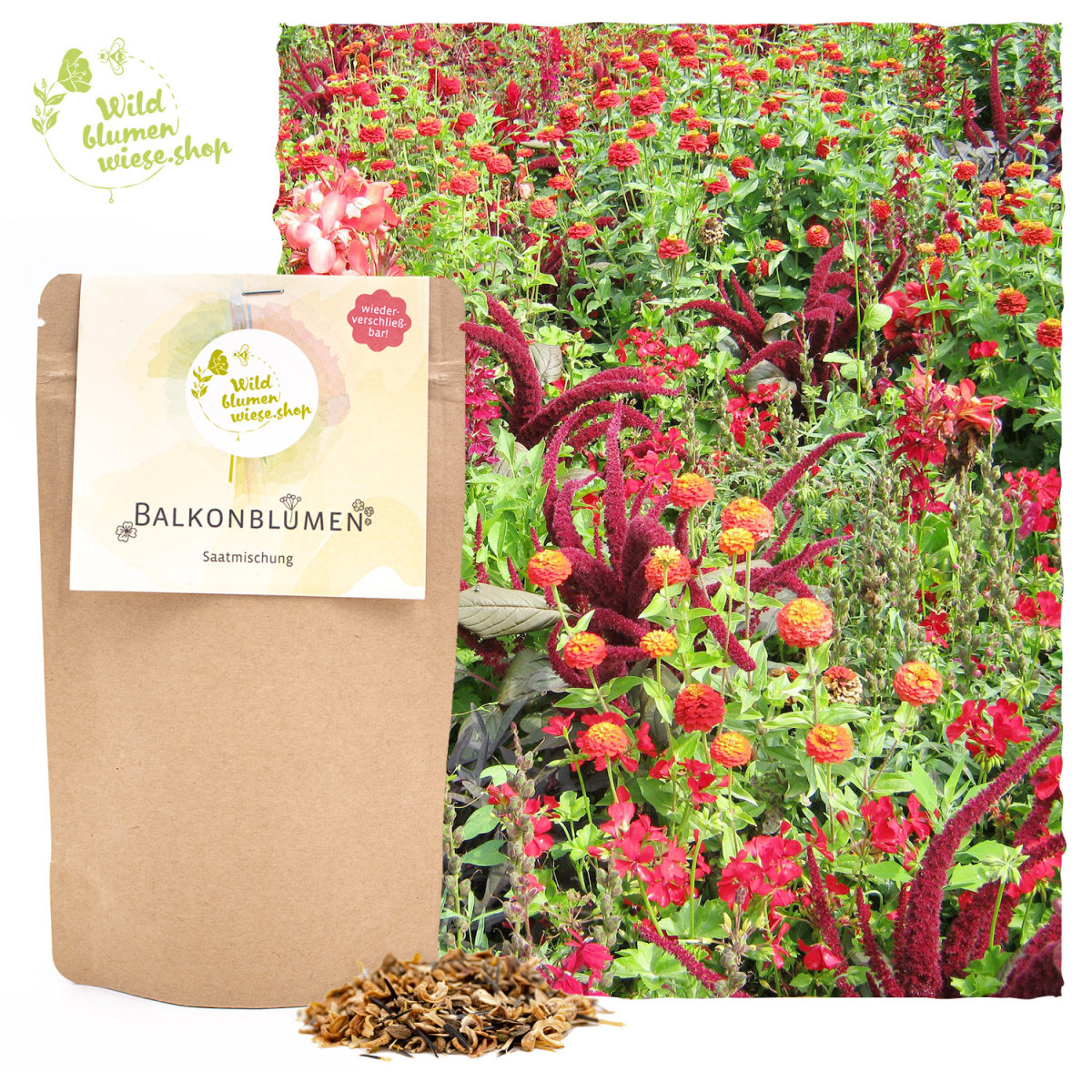 Samen Balkonblumen speziell für Bienen und Hummeln 20gr, 5,95